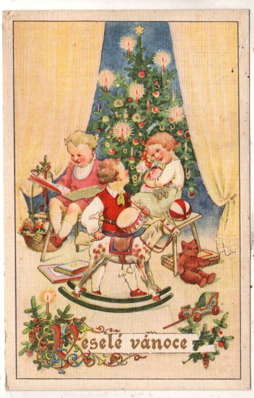 Cartolina Buon Natale / anno. Frohe Weihnachten / Neues Jahr. Merry Christmas & Happy New Year | Collezionissimo