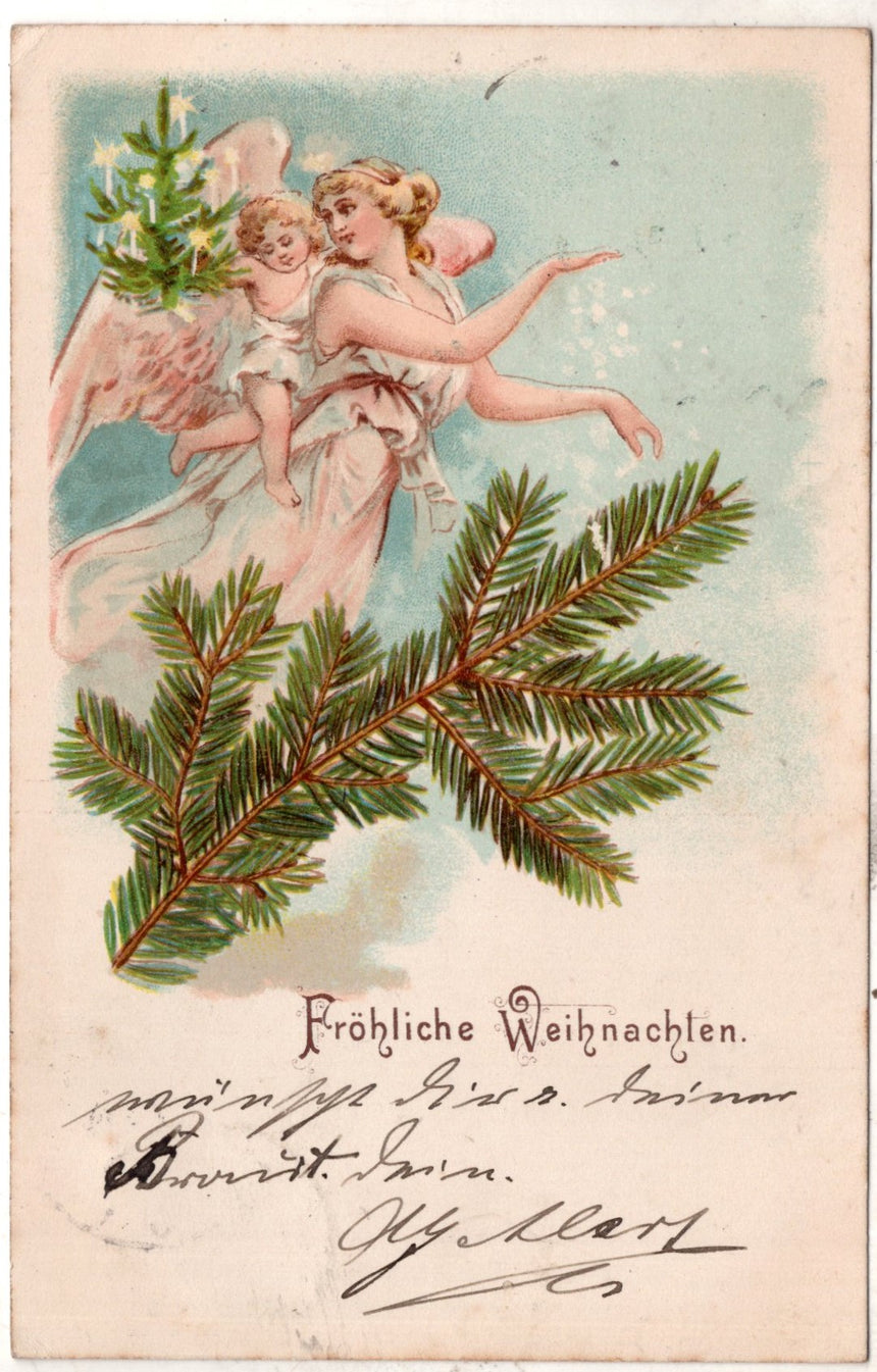 Cartolina Buon Natale / anno. Frohe Weihnachten / Neues Jahr. Merry Christmas & Happy New Year | Collezionissimo