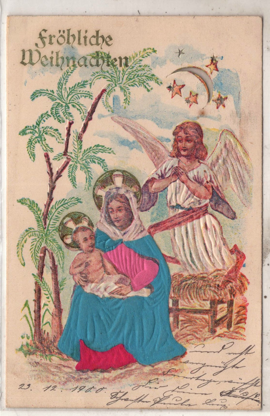 Cartolina Buon Natale / anno. Frohe Weihnachten / Neues Jahr. Merry Christmas & Happy New Year | Collezionissimo