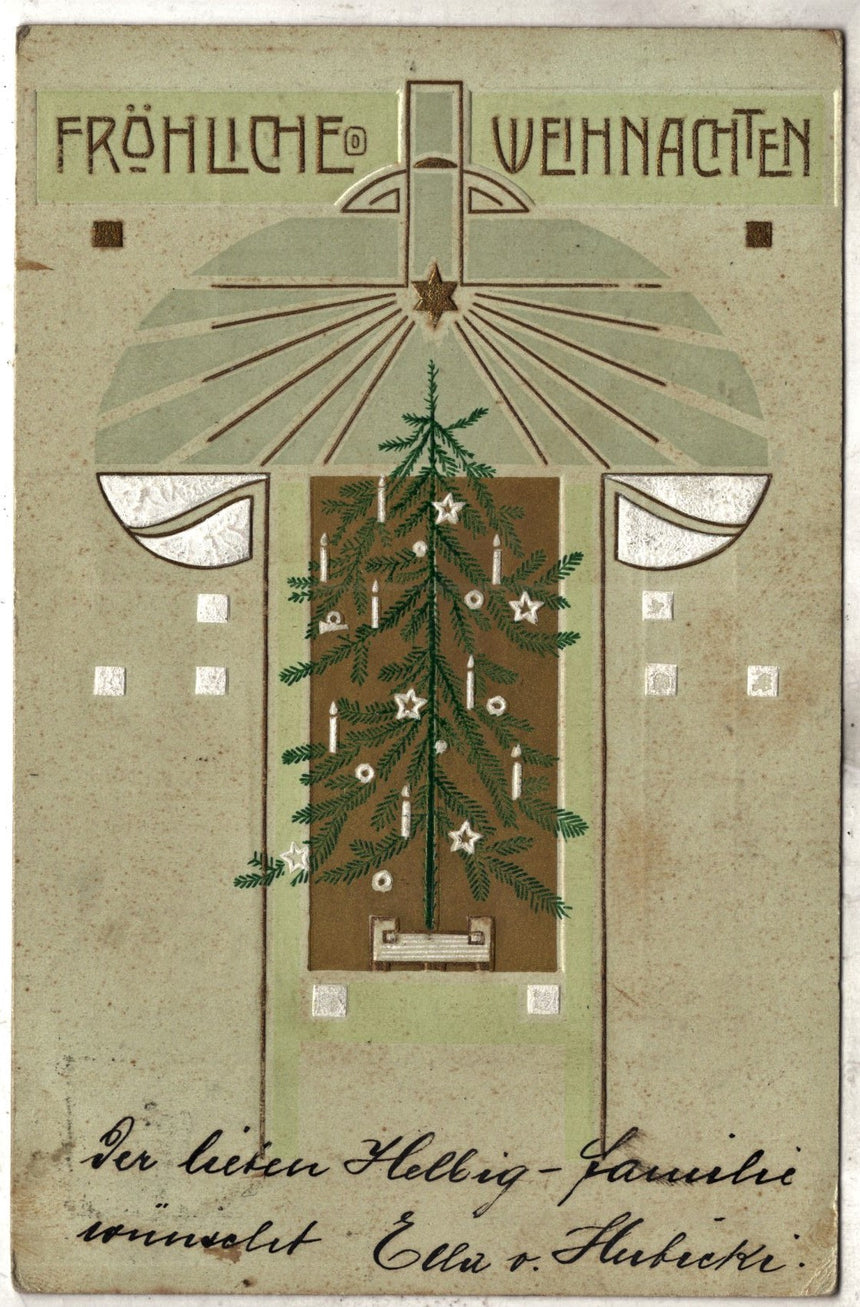 Cartolina Buon Natale / anno. Frohe Weihnachten / Neues Jahr. Merry Christmas & Happy New Year | Collezionissimo