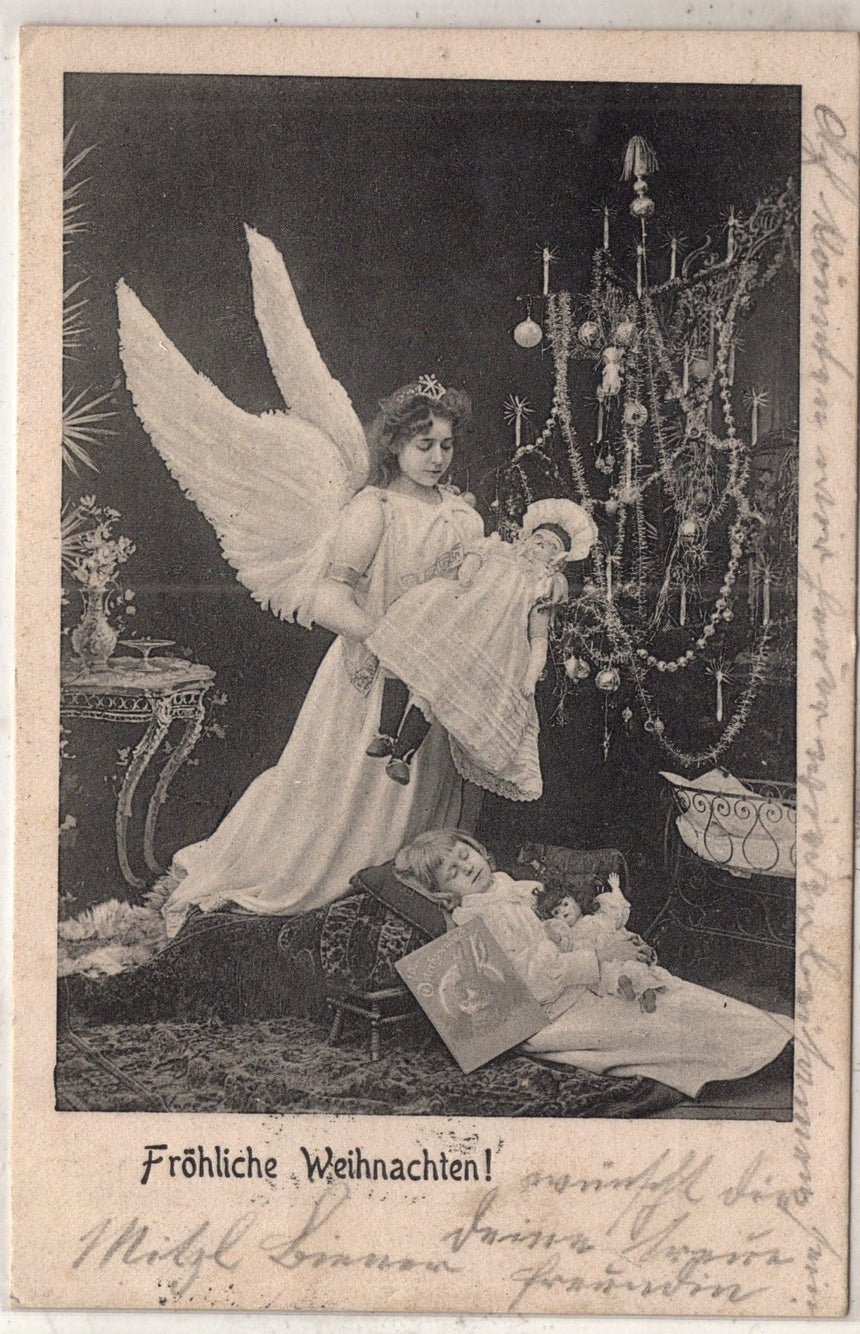 Cartolina Buon Natale / anno. Frohe Weihnachten / Neues Jahr. Merry Christmas & Happy New Year | Collezionissimo