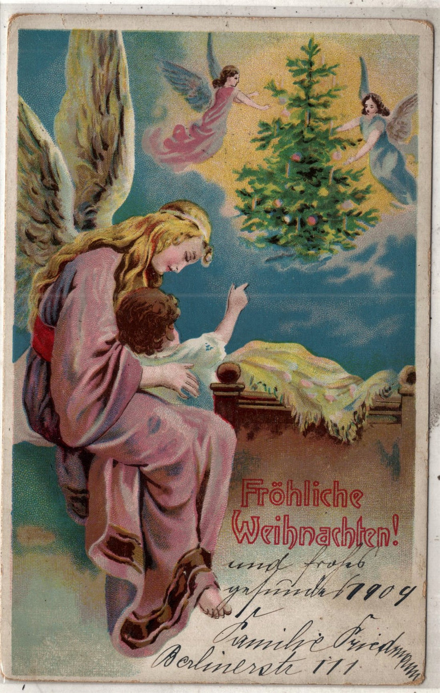 Cartolina Buon Natale / anno. Frohe Weihnachten / Neues Jahr. Merry Christmas & Happy New Year | Collezionissimo