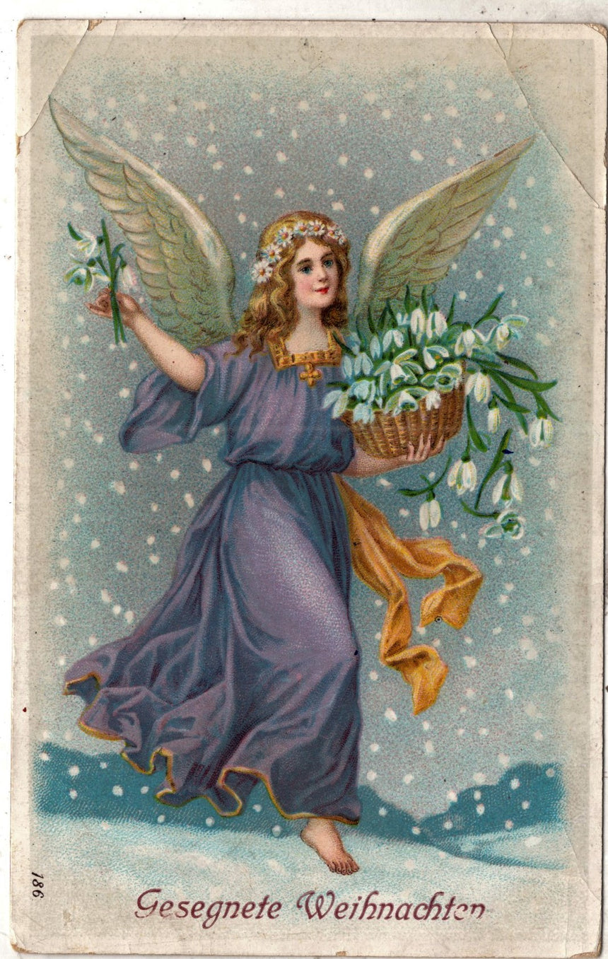 Cartolina Buon Natale / anno. Frohe Weihnachten / Neues Jahr. Merry Christmas & Happy New Year | Collezionissimo