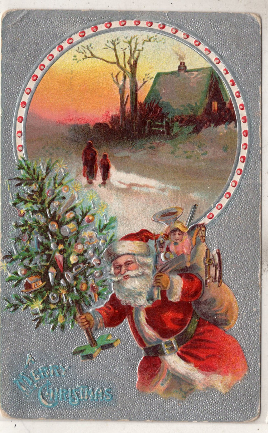 Cartolina Buon Natale / anno. Frohe Weihnachten / Neues Jahr. Merry Christmas & Happy New Year | Collezionissimo