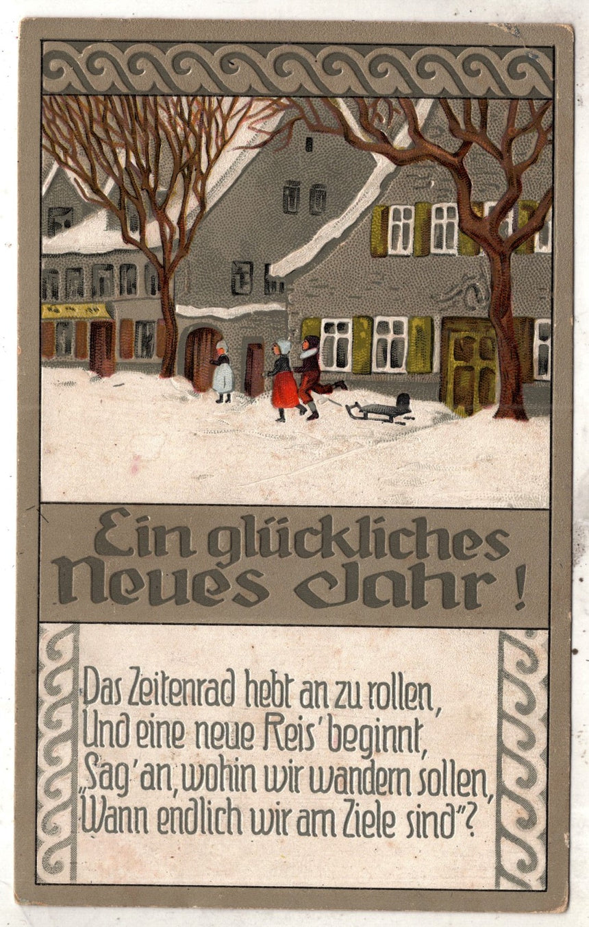 Cartolina Buon Natale / anno. Frohe Weihnachten / Neues Jahr. Merry Christmas & Happy New Year | Collezionissimo