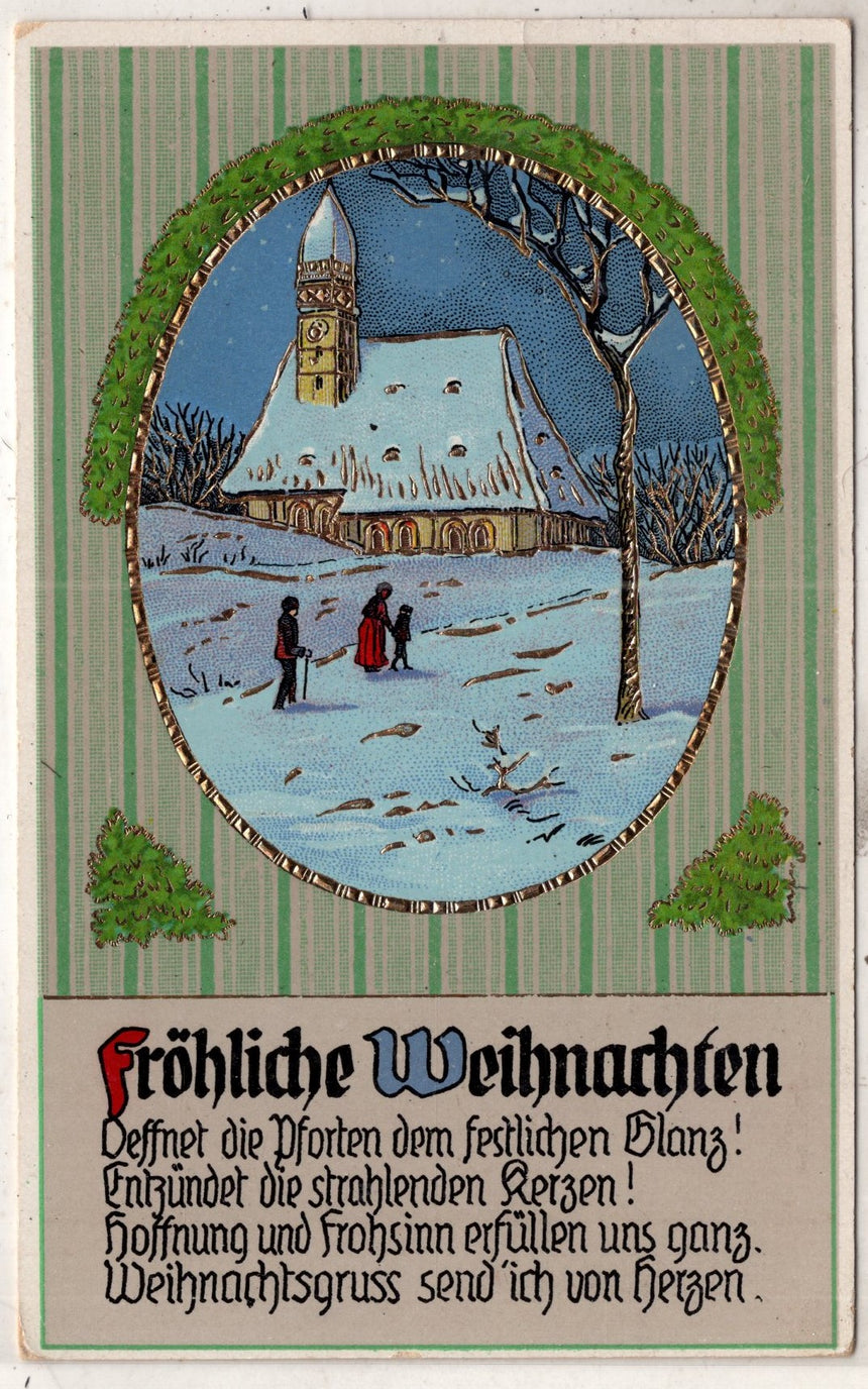 Cartolina Buon Natale / anno. Frohe Weihnachten / Neues Jahr. Merry Christmas & Happy New Year | Collezionissimo