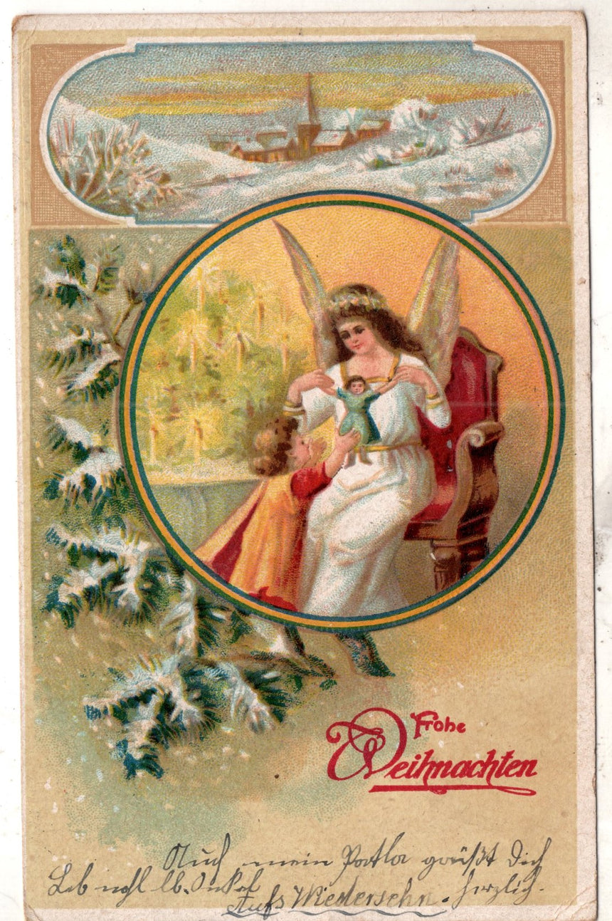 Cartolina Buon Natale / anno. Frohe Weihnachten / Neues Jahr. Merry Christmas & Happy New Year | Collezionissimo
