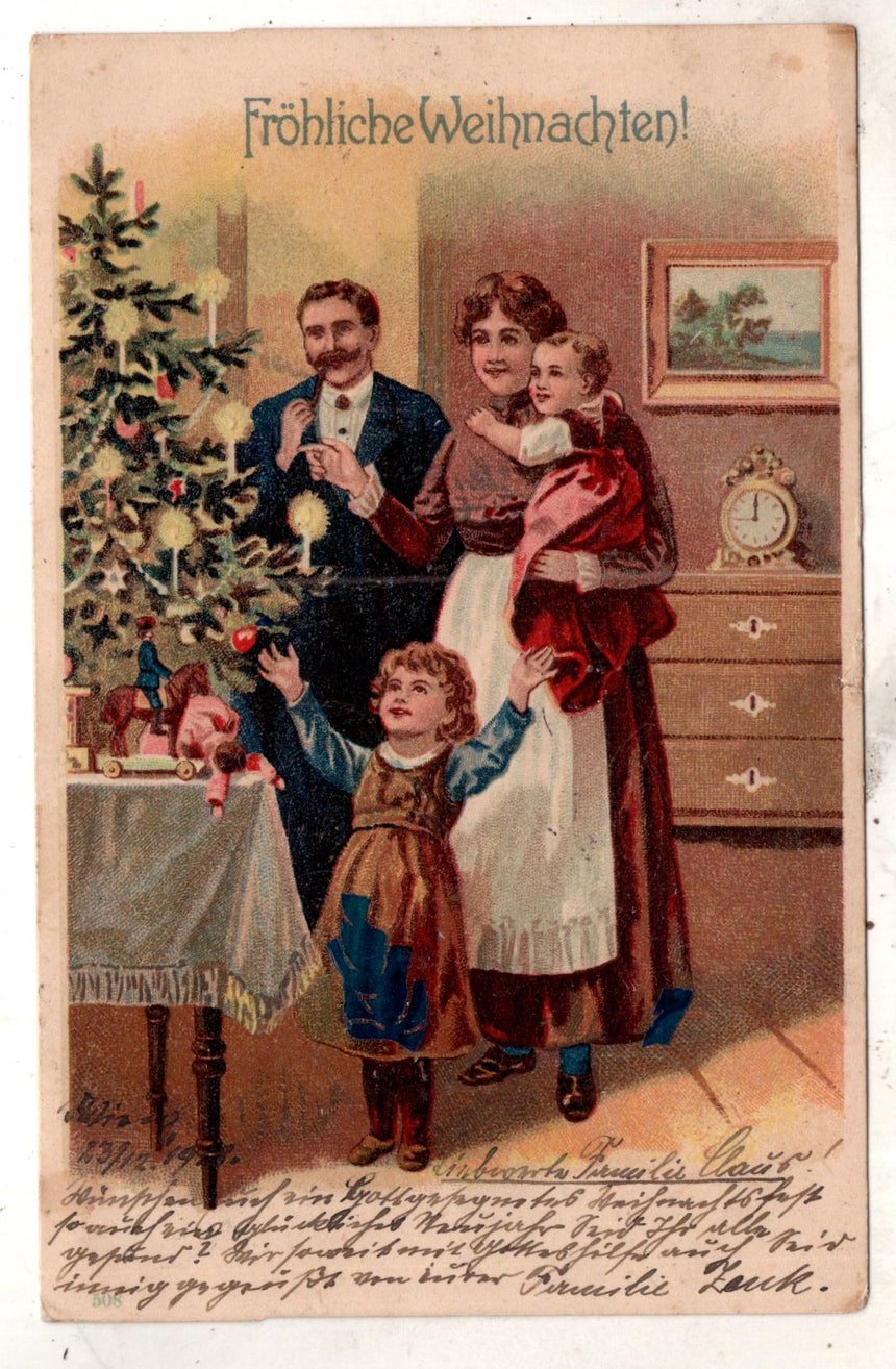 Cartolina Buon Natale / anno. Frohe Weihnachten / Neues Jahr. Merry Christmas & Happy New Year | Collezionissimo