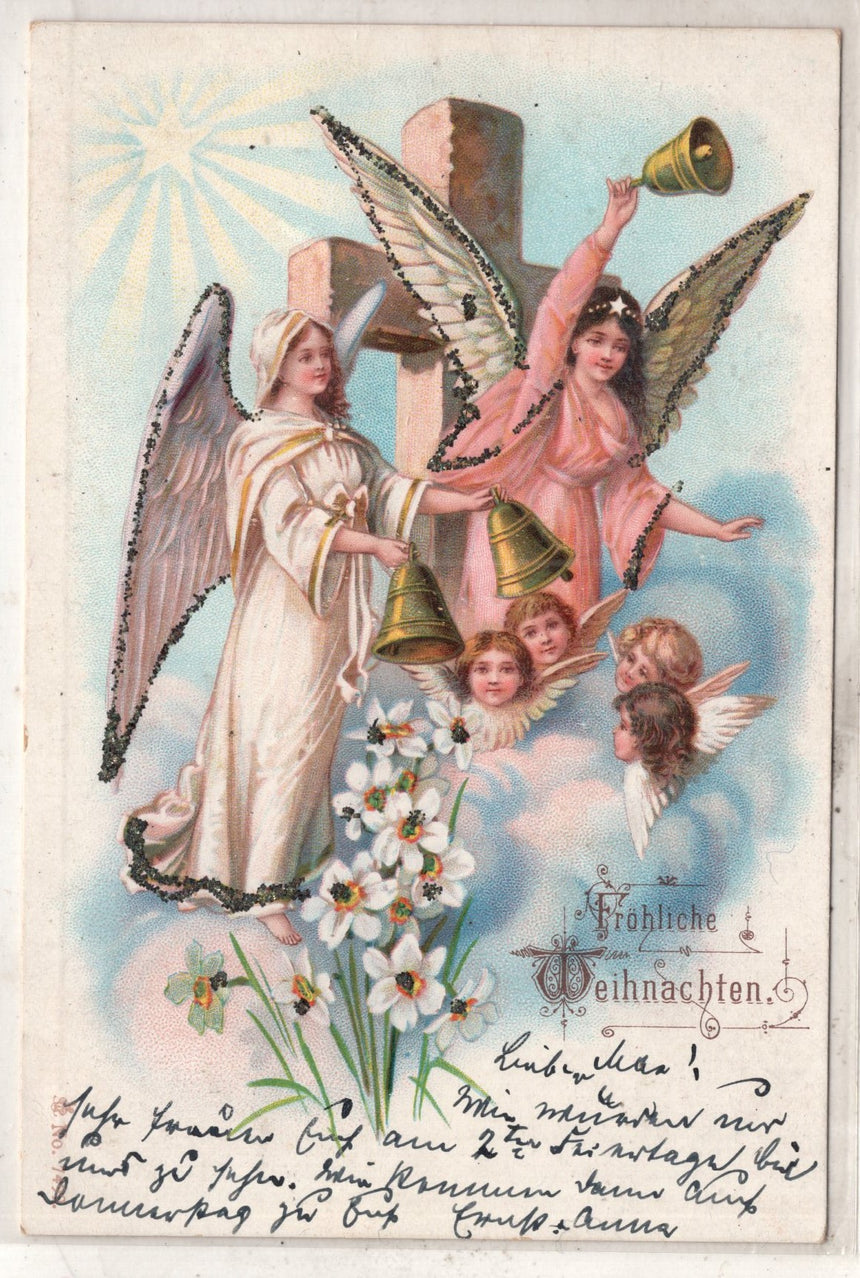 Cartolina Buon Natale / anno. Frohe Weihnachten / Neues Jahr. Merry Christmas & Happy New Year | Collezionissimo