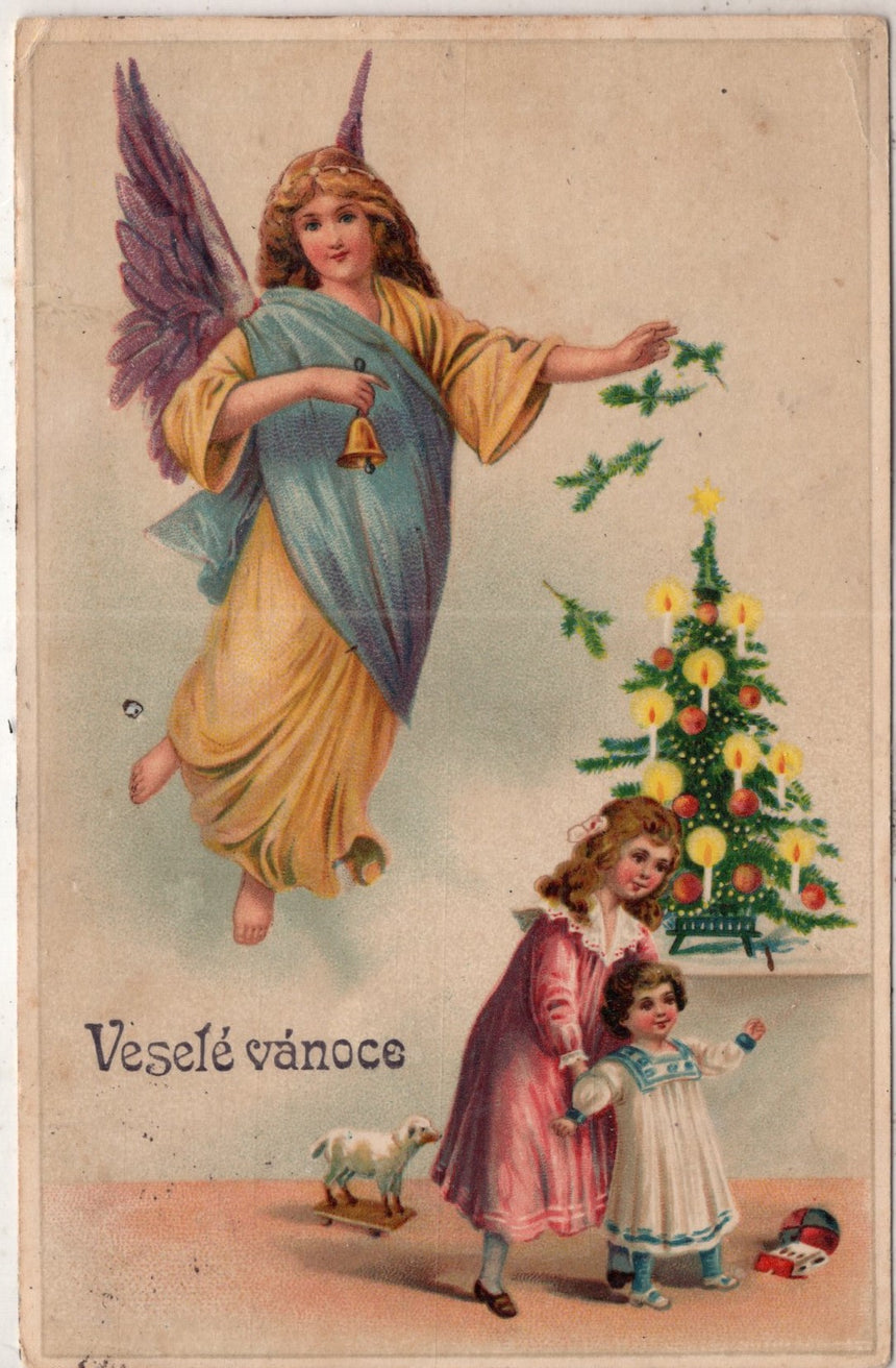 Cartolina Buon Natale / anno. Frohe Weihnachten / Neues Jahr. Merry Christmas & Happy New Year | Collezionissimo