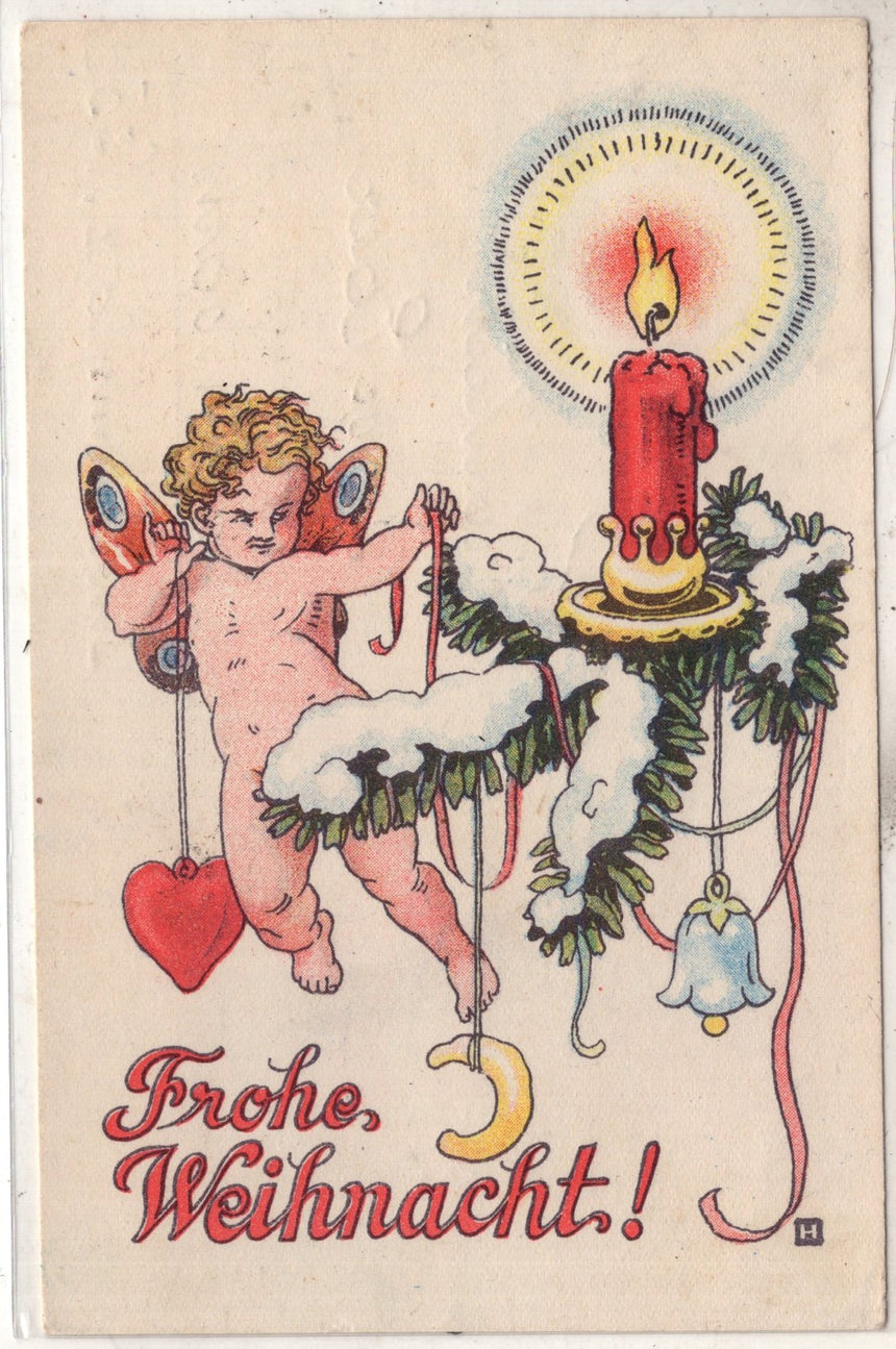 Cartolina Buon Natale / anno. Frohe Weihnachten / Neues Jahr. Merry Christmas & Happy New Year | Collezionissimo