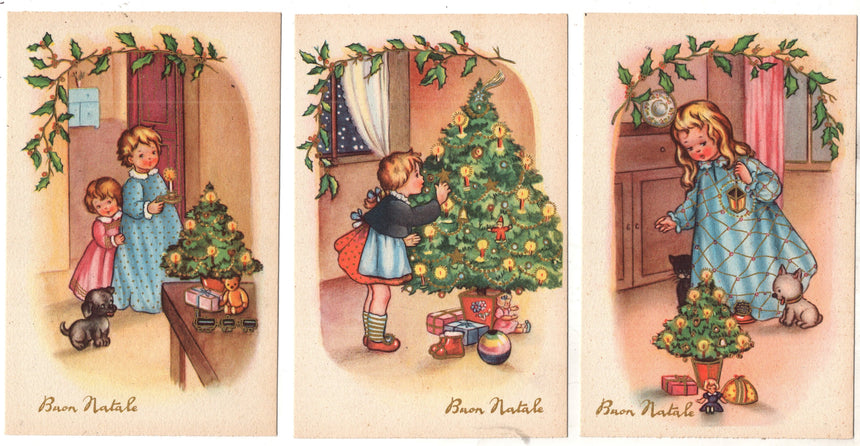 Cartolina Buon Natale / anno. Frohe Weihnachten / Neues Jahr. Merry Christmas & Happy New Year | Collezionissimo