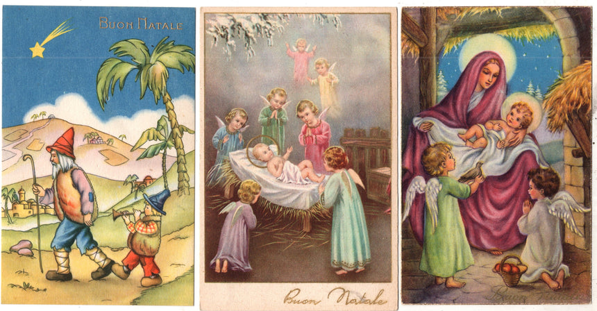 Cartolina Buon Natale / anno. Frohe Weihnachten / Neues Jahr. Merry Christmas & Happy New Year | Collezionissimo