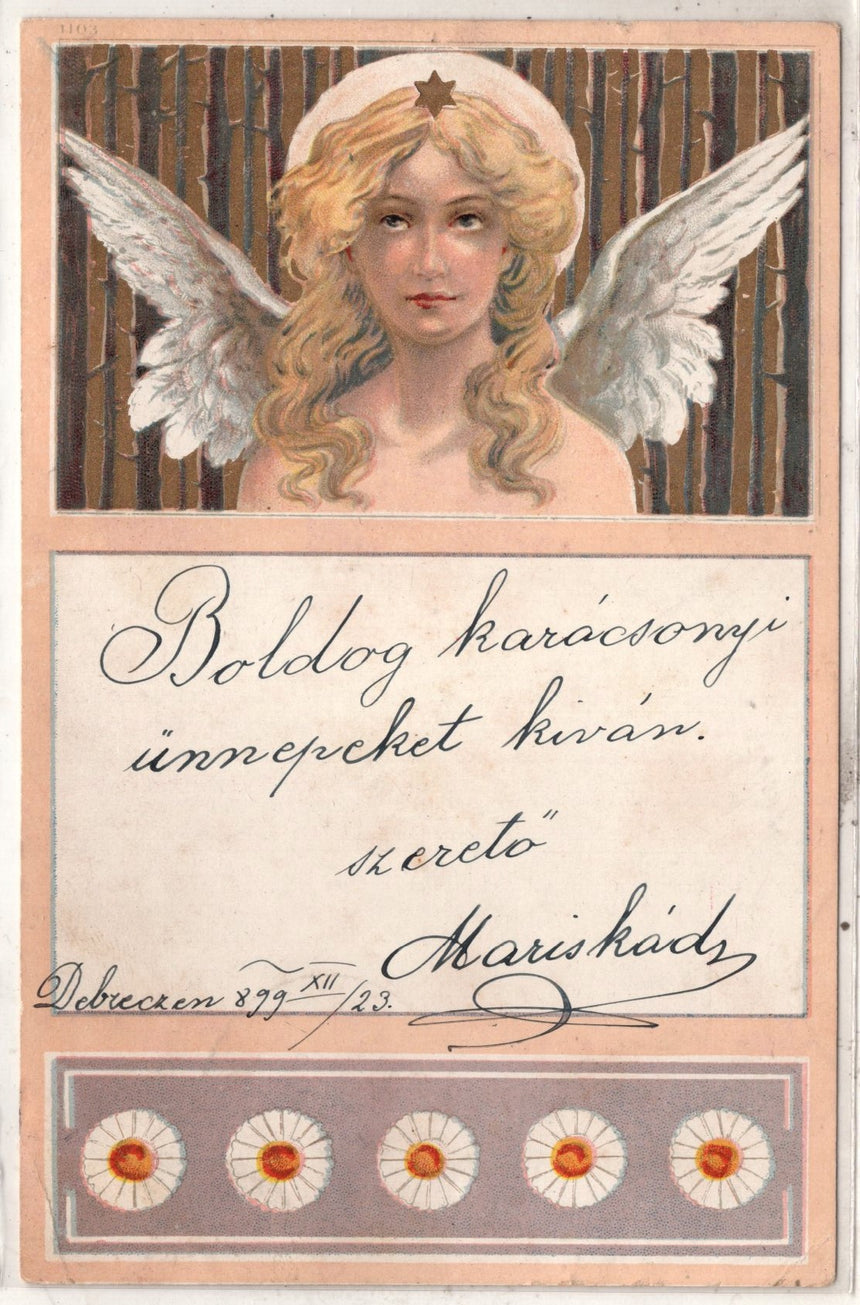 Cartolina Buon Natale / anno. Frohe Weihnachten / Neues Jahr. Merry Christmas & Happy New Year | Collezionissimo