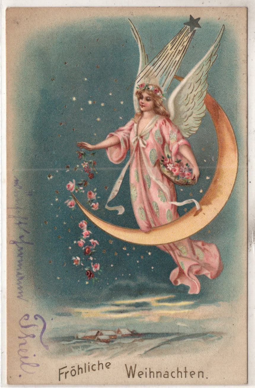 Cartolina Buon Natale / anno. Frohe Weihnachten / Neues Jahr. Merry Christmas & Happy New Year | Collezionissimo