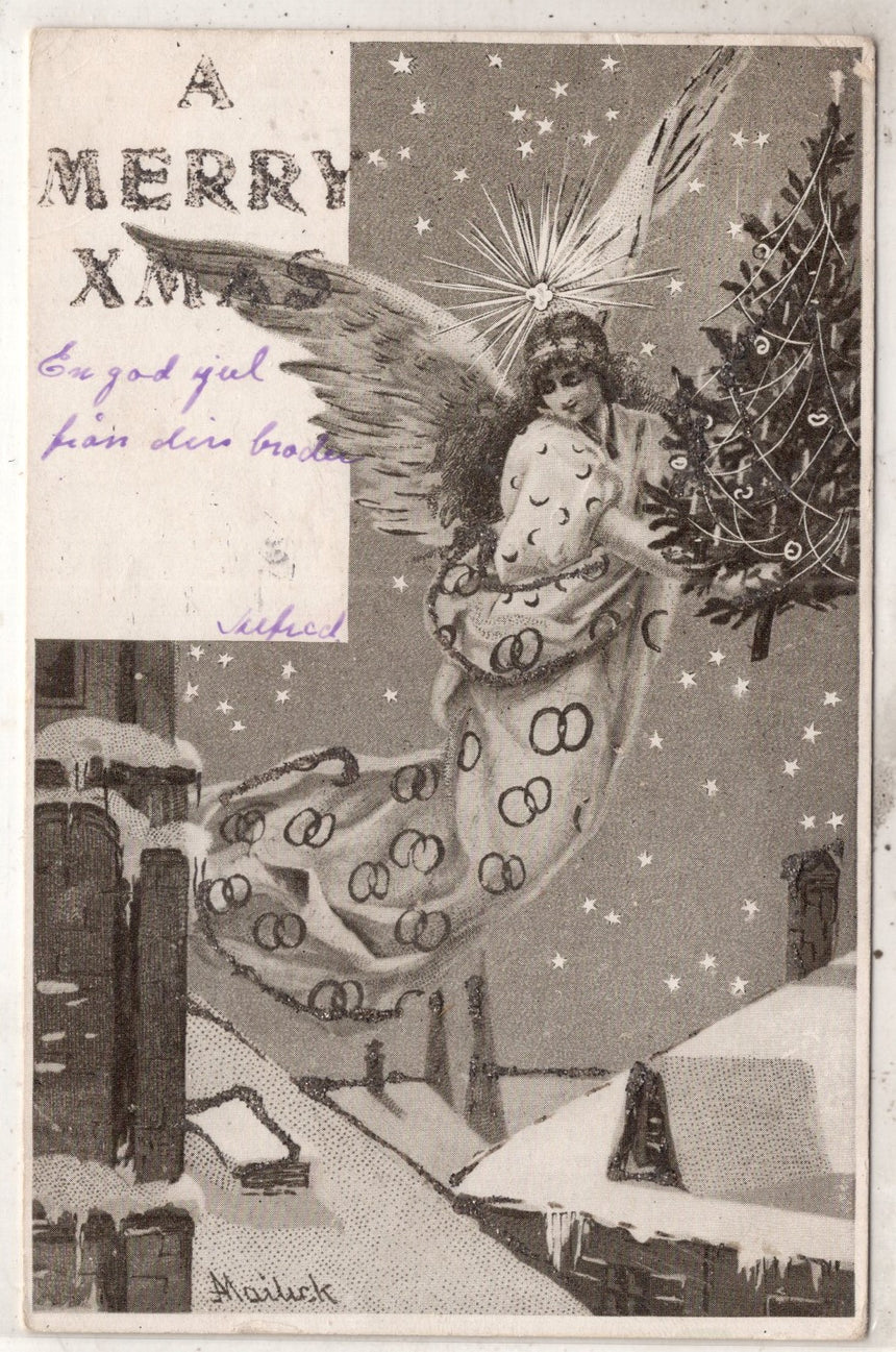 Cartolina Buon Natale / anno. Frohe Weihnachten / Neues Jahr. Merry Christmas & Happy New Year | Collezionissimo