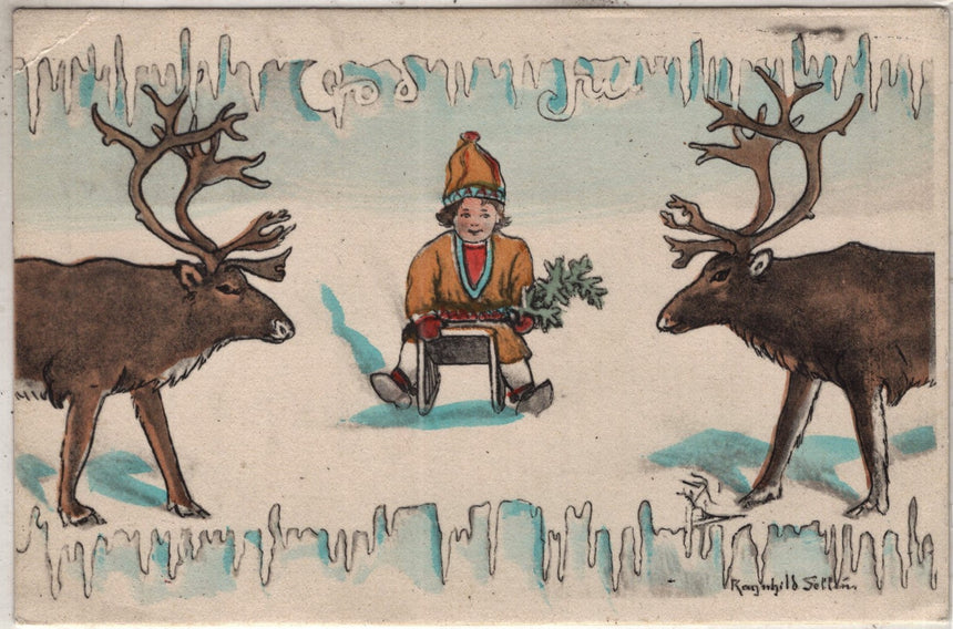 Cartolina Buon Natale / anno. Frohe Weihnachten / Neues Jahr. Merry Christmas & Happy New Year | Collezionissimo