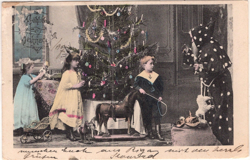 Cartolina Buon Natale / anno. Frohe Weihnachten / Neues Jahr. Merry Christmas & Happy New Year | Collezionissimo