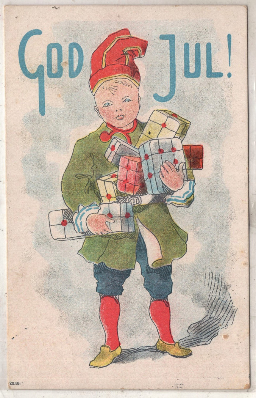 Cartolina Buon Natale / anno. Frohe Weihnachten / Neues Jahr. Merry Christmas & Happy New Year | Collezionissimo