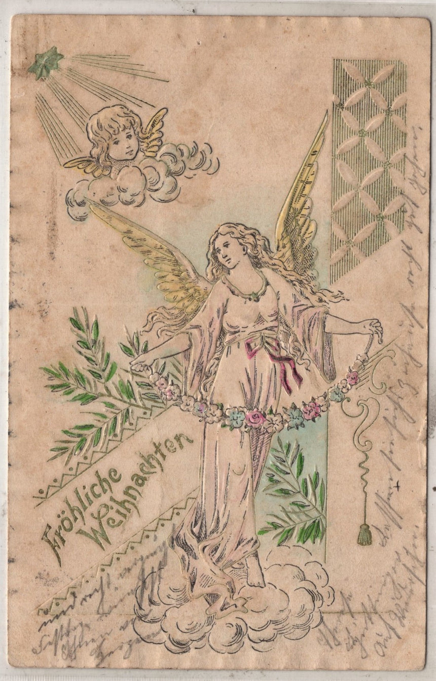 Cartolina Buon Natale / anno. Frohe Weihnachten / Neues Jahr. Merry Christmas & Happy New Year | Collezionissimo