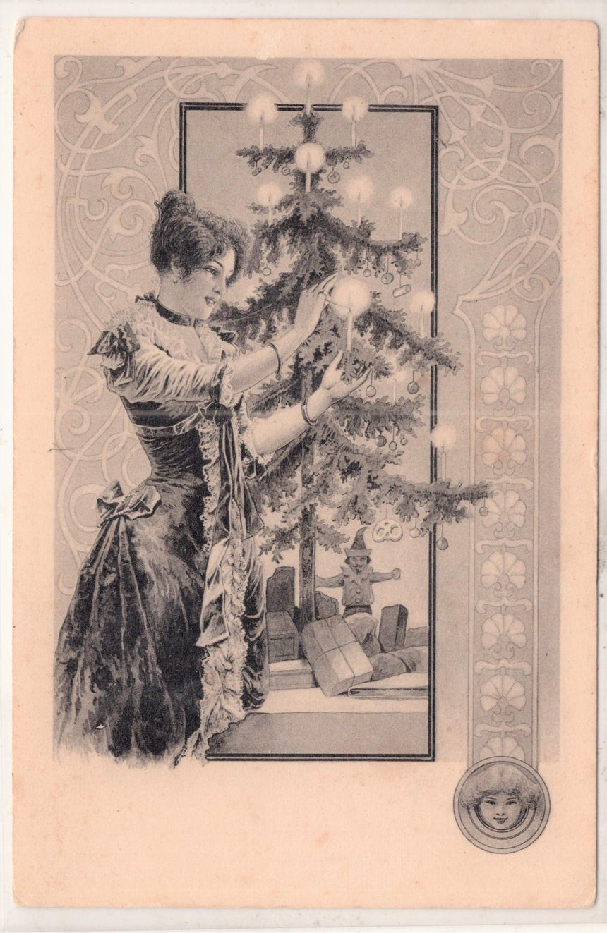 Cartolina Buon Natale / anno. Frohe Weihnachten / Neues Jahr. Merry Christmas & Happy New Year | Collezionissimo