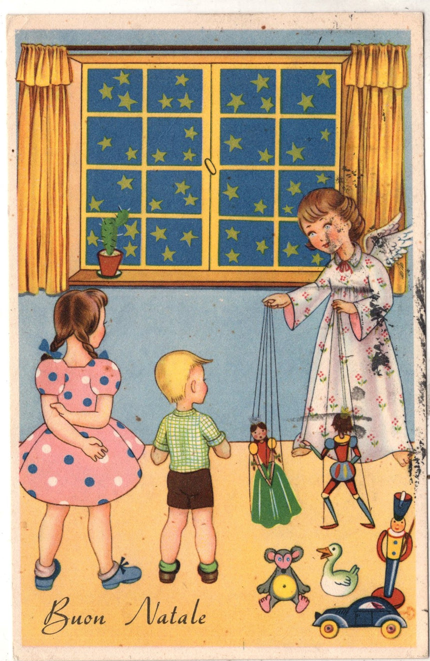 Cartolina Buon Natale / anno. Frohe Weihnachten / Neues Jahr. Merry Christmas & Happy New Year | Collezionissimo