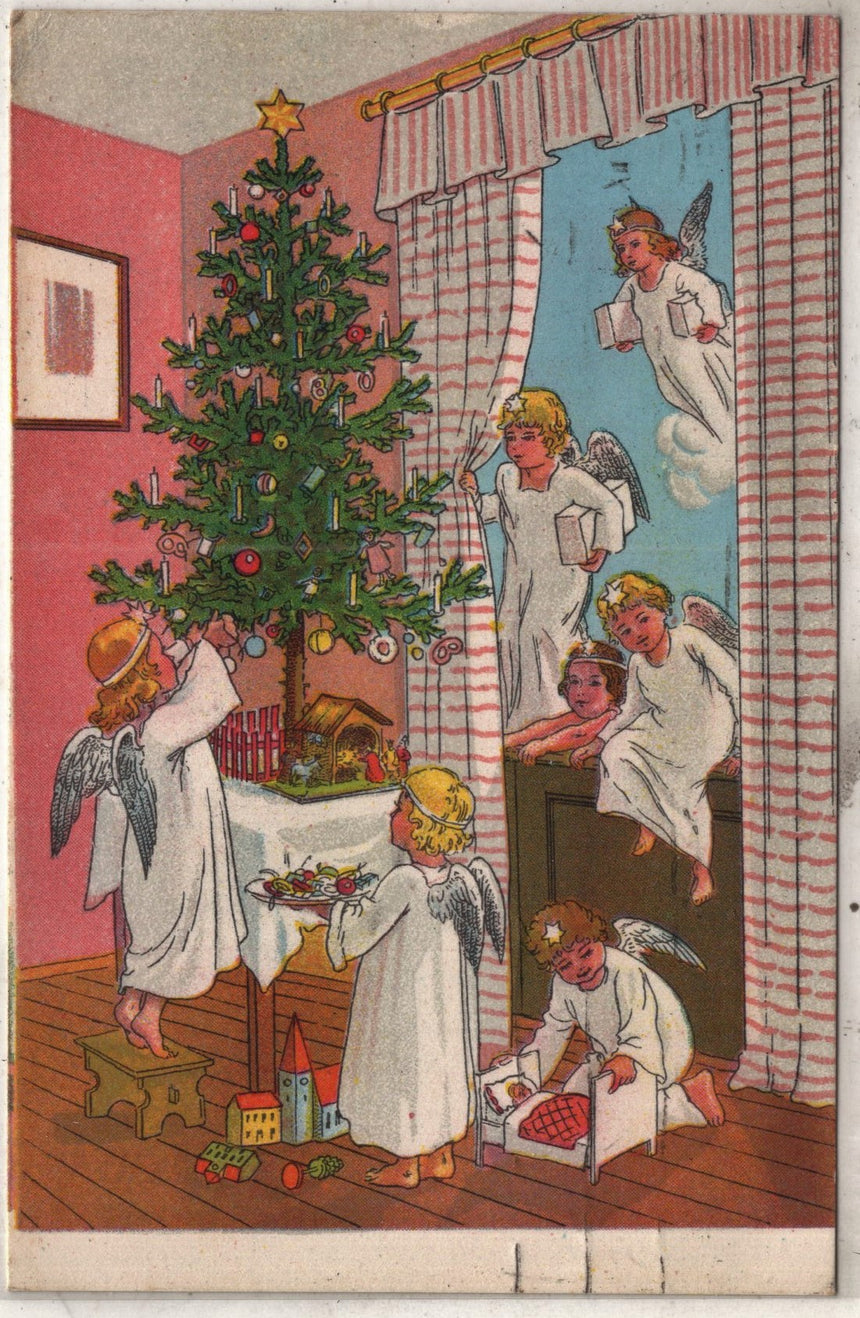 Cartolina Buon Natale / anno. Frohe Weihnachten / Neues Jahr. Merry Christmas & Happy New Year | Collezionissimo