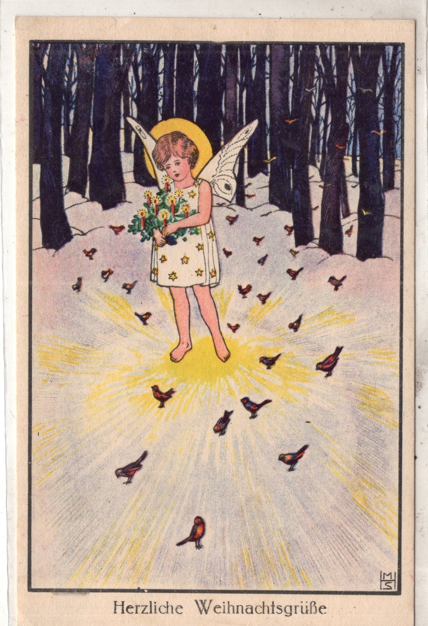 Cartolina Buon Natale / anno. Frohe Weihnachten / Neues Jahr. Merry Christmas & Happy New Year | Collezionissimo