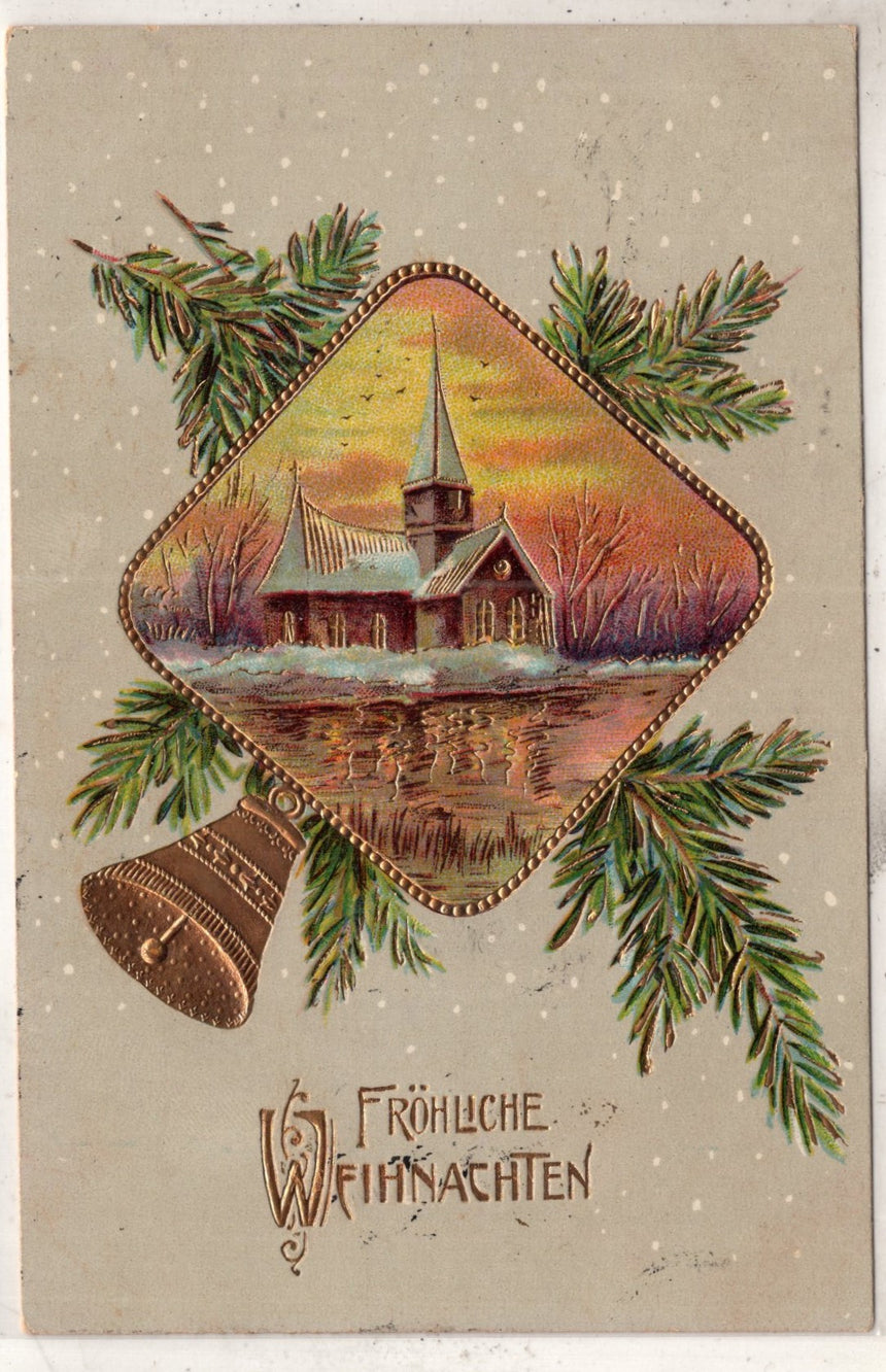 Cartolina Buon Natale / anno. Frohe Weihnachten / Neues Jahr. Merry Christmas & Happy New Year | Collezionissimo