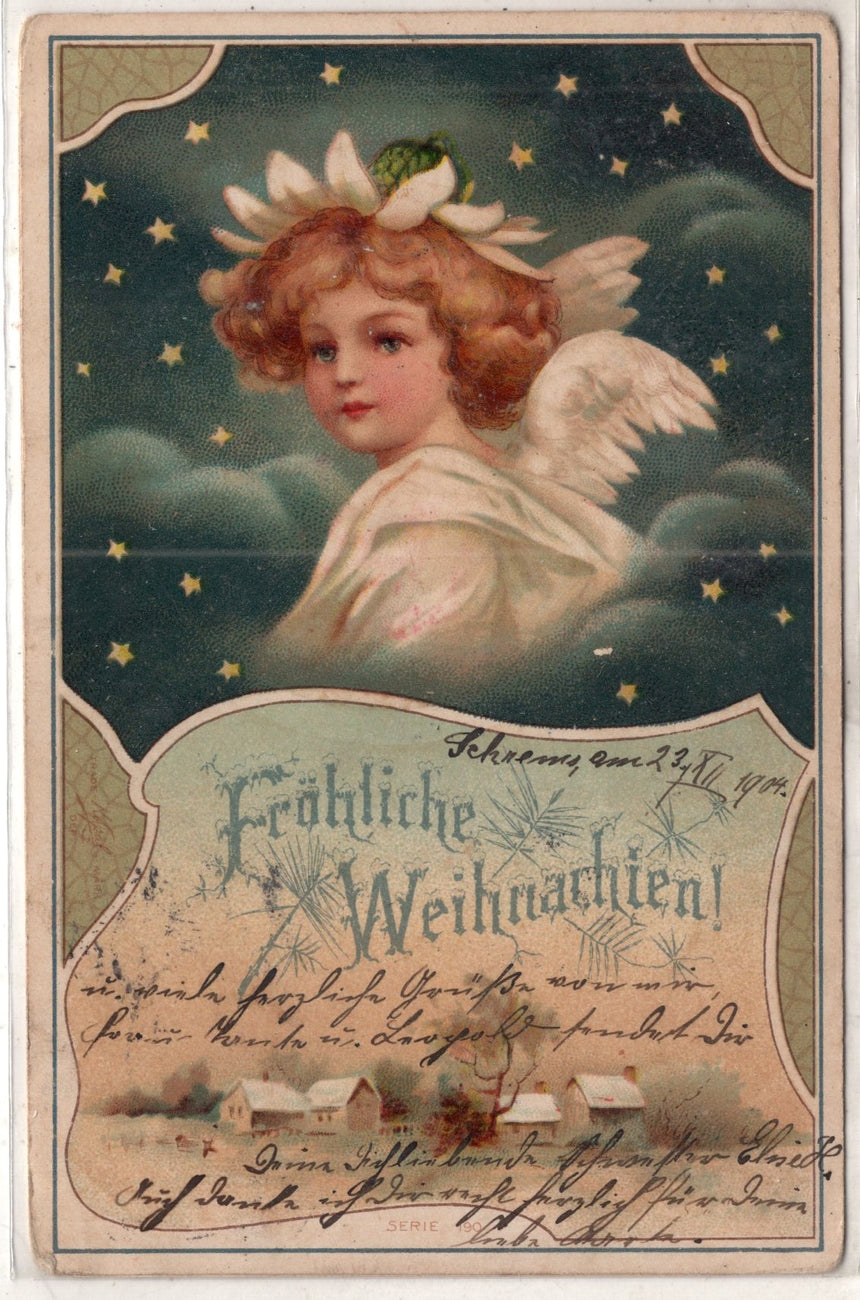 Cartolina Buon Natale / anno. Frohe Weihnachten / Neues Jahr. Merry Christmas & Happy New Year | Collezionissimo