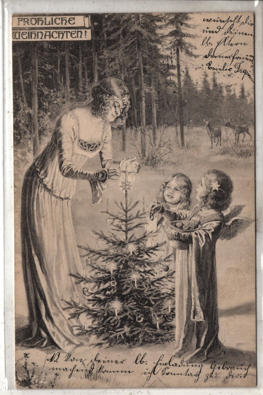 Cartolina Buon Natale / anno. Frohe Weihnachten / Neues Jahr. Merry Christmas & Happy New Year | Collezionissimo