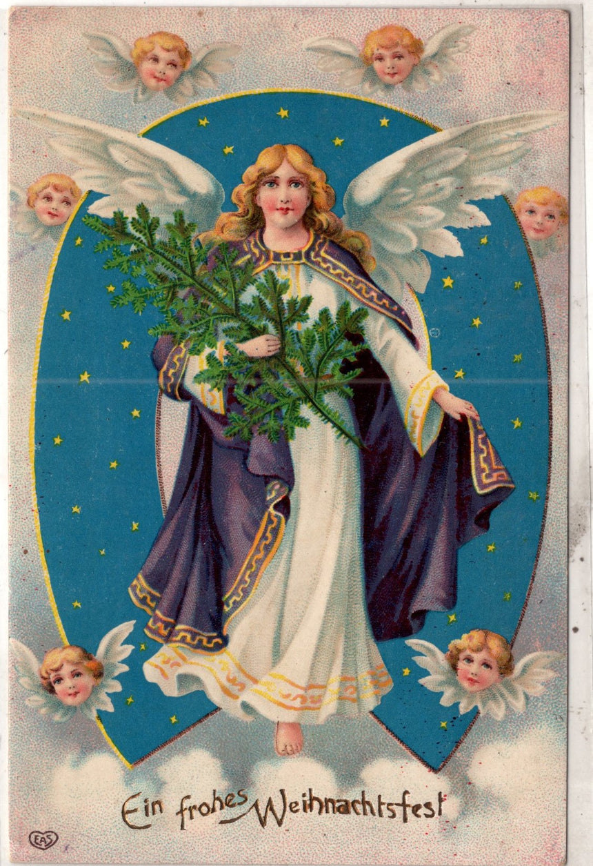 Cartolina Buon Natale / anno. Frohe Weihnachten / Neues Jahr. Merry Christmas & Happy New Year | Collezionissimo