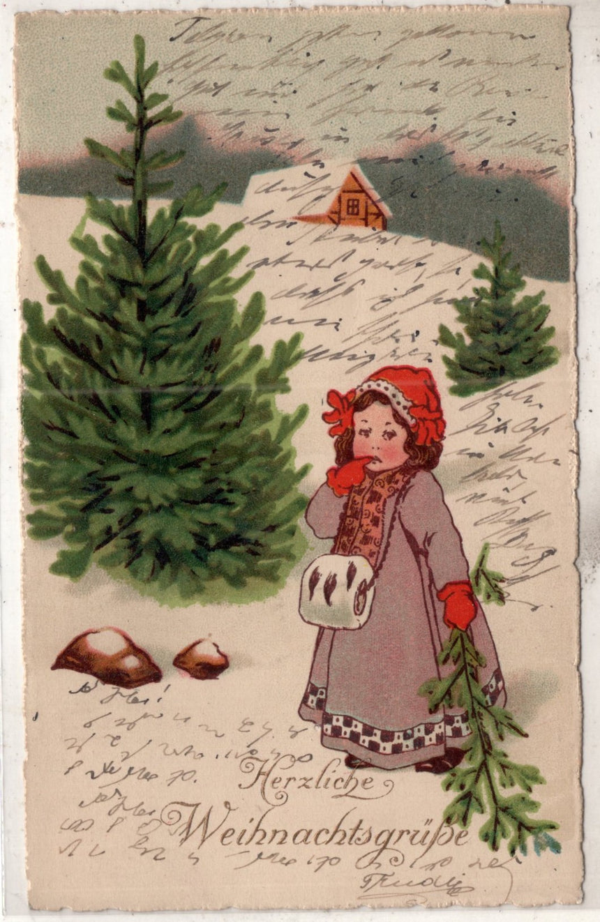 Cartolina Buon Natale / anno. Frohe Weihnachten / Neues Jahr. Merry Christmas & Happy New Year | Collezionissimo