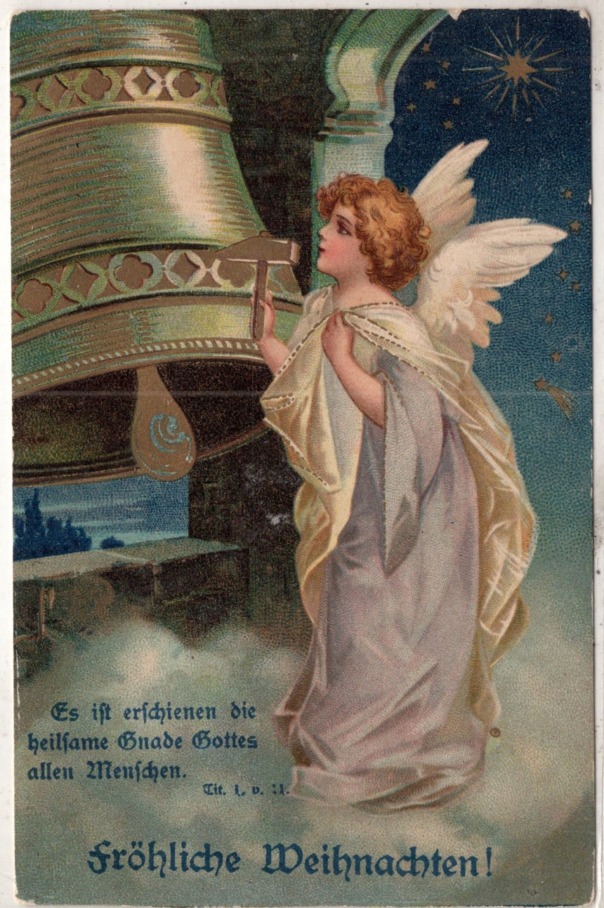 Cartolina Buon Natale / anno. Frohe Weihnachten / Neues Jahr. Merry Christmas & Happy New Year | Collezionissimo