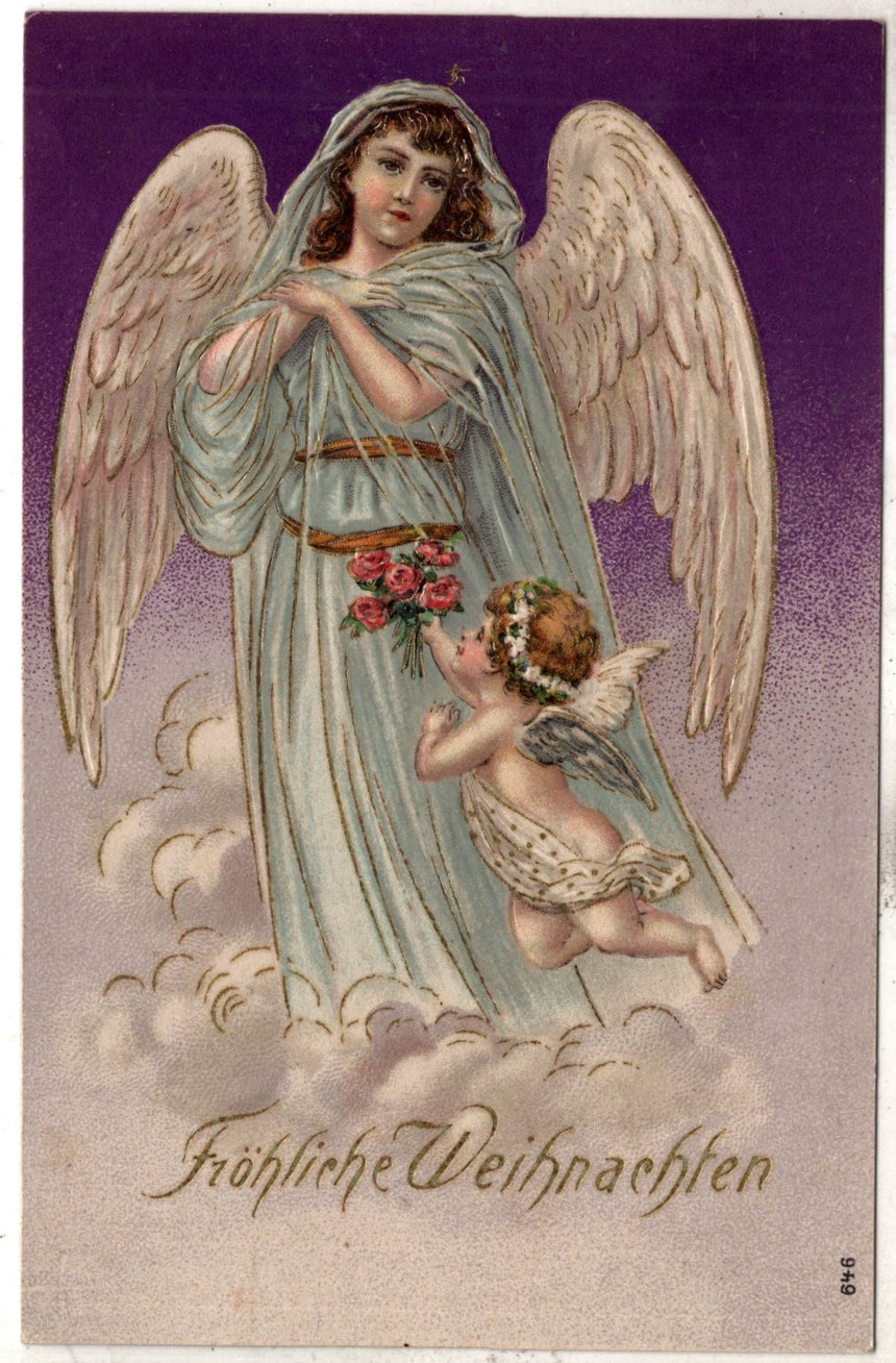 Cartolina Buon Natale / anno. Frohe Weihnachten / Neues Jahr. Merry Christmas & Happy New Year | Collezionissimo