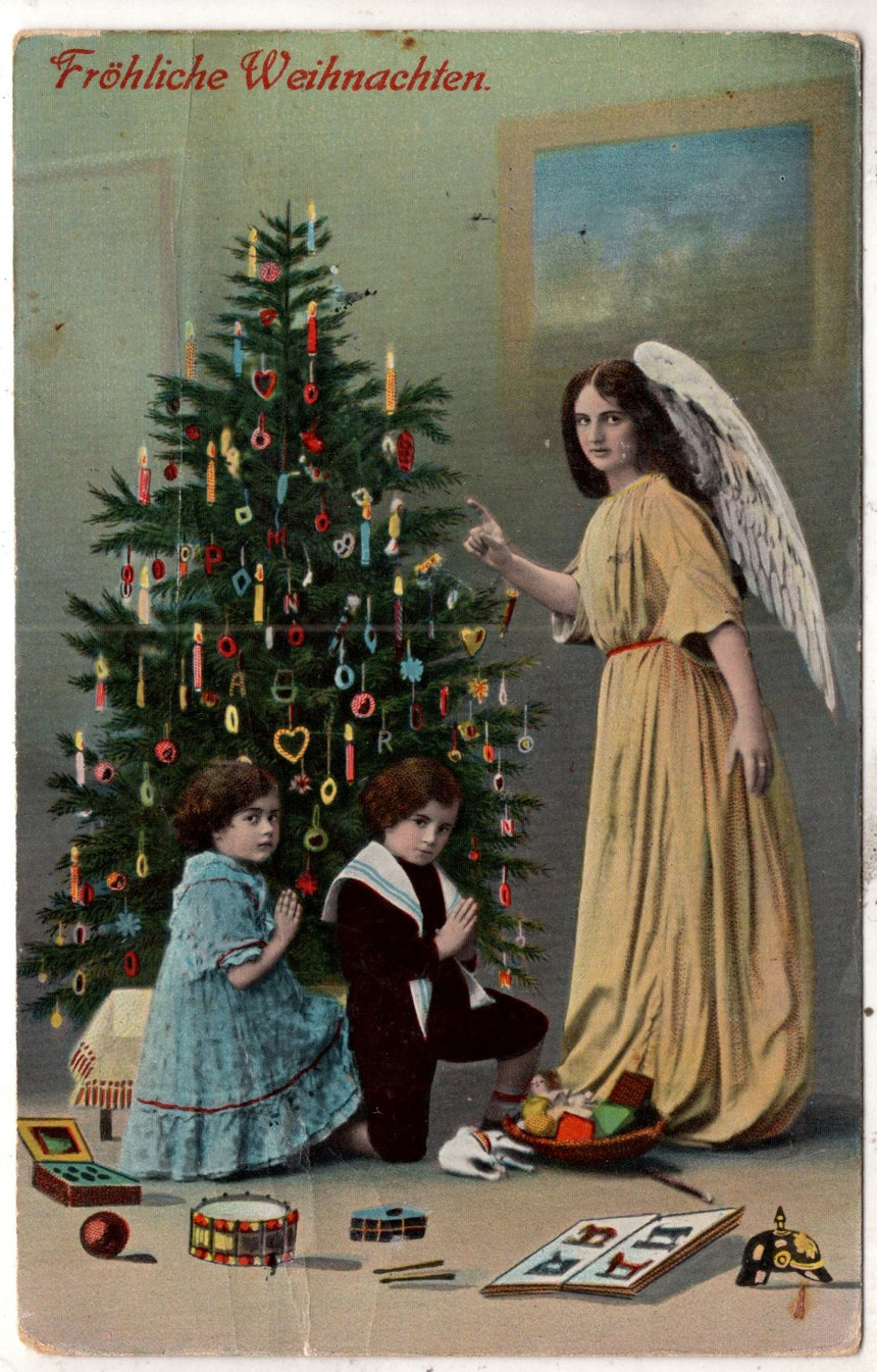 Cartolina Buon Natale / anno. Frohe Weihnachten / Neues Jahr. Merry Christmas & Happy New Year | Collezionissimo