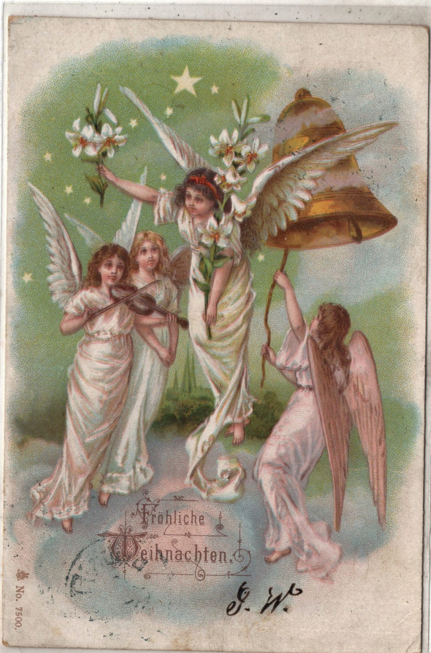 Cartolina Buon Natale / anno. Frohe Weihnachten / Neues Jahr. Merry Christmas & Happy New Year | Collezionissimo