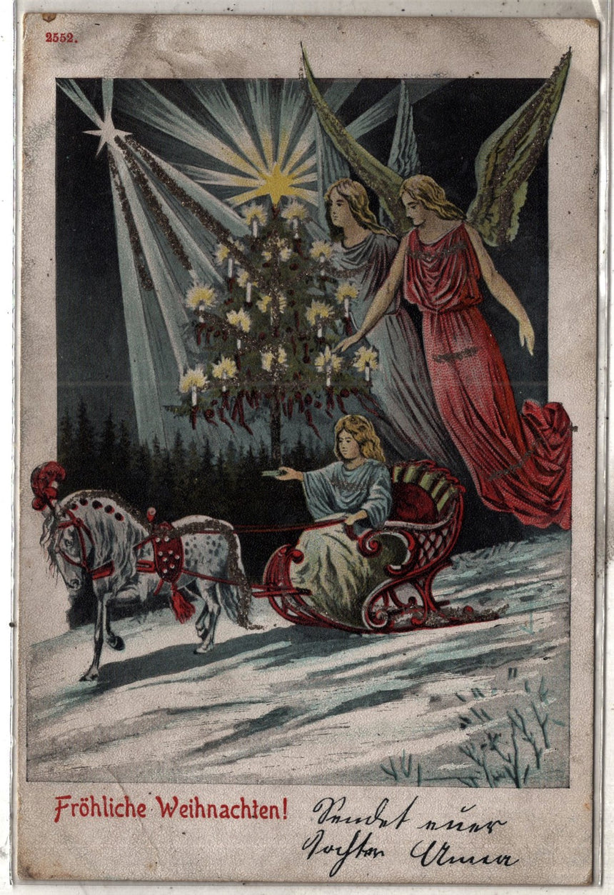 Cartolina Buon Natale / anno. Frohe Weihnachten / Neues Jahr. Merry Christmas & Happy New Year | Collezionissimo