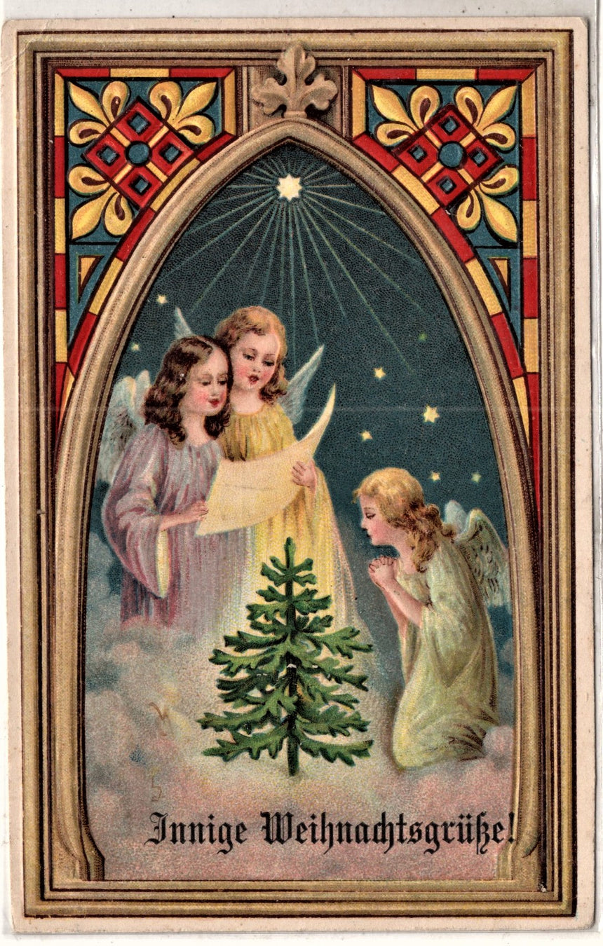 Cartolina Buon Natale / anno. Frohe Weihnachten / Neues Jahr. Merry Christmas & Happy New Year | Collezionissimo