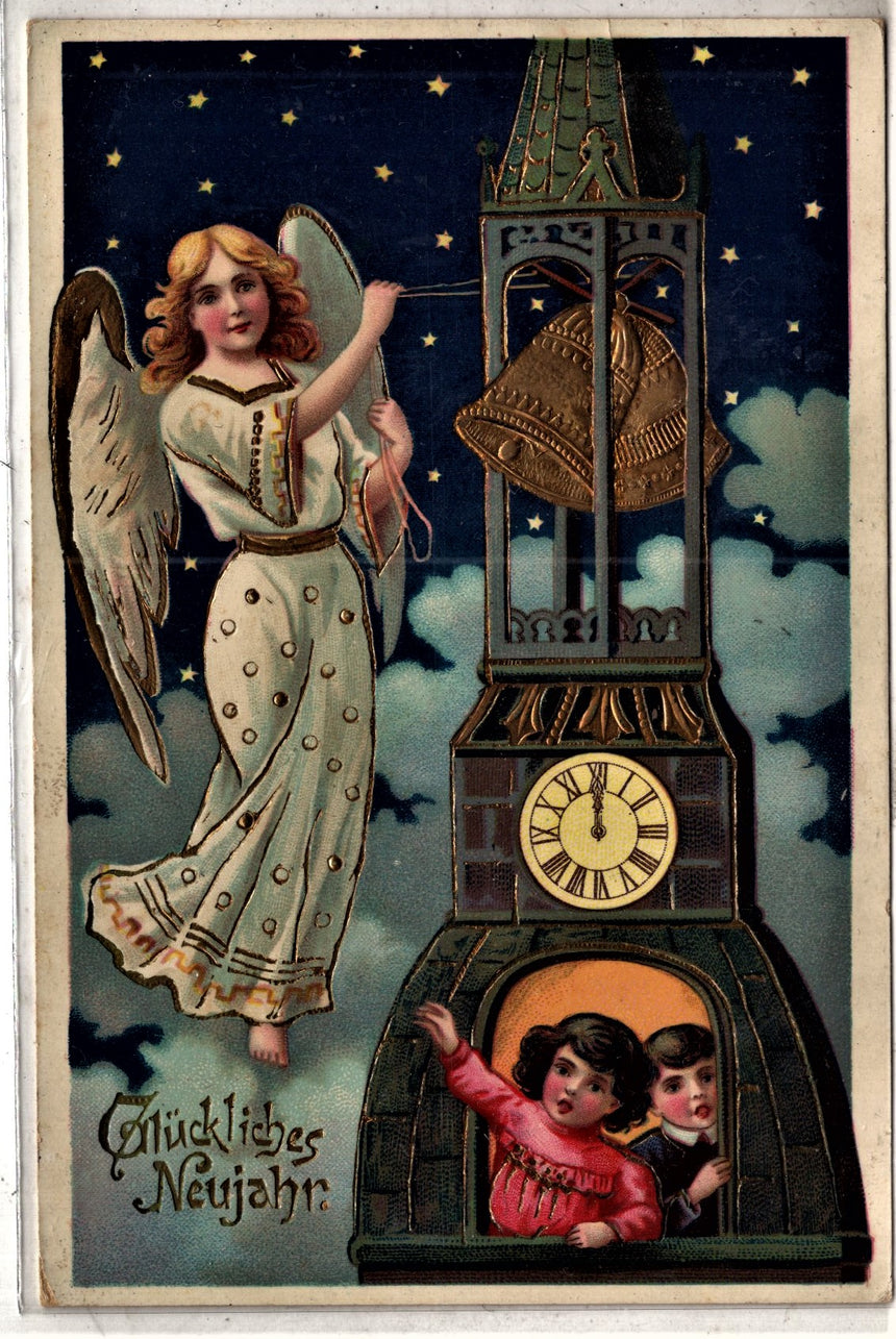 Cartolina Buon Natale / anno. Frohe Weihnachten / Neues Jahr. Merry Christmas & Happy New Year | Collezionissimo