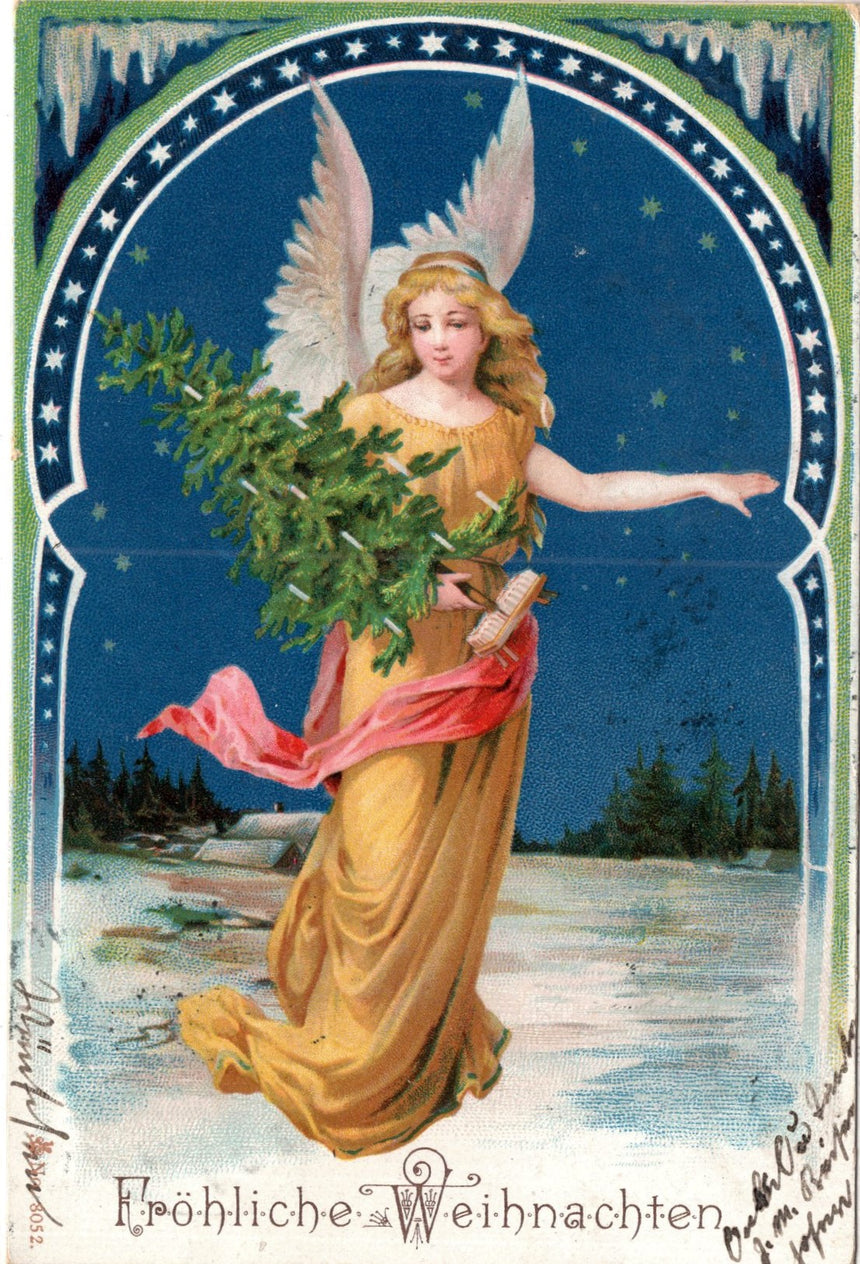 Cartolina Buon Natale / anno. Frohe Weihnachten / Neues Jahr. Merry Christmas & Happy New Year | Collezionissimo