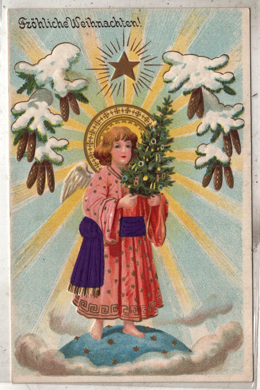 Cartolina Buon Natale / anno. Frohe Weihnachten / Neues Jahr. Merry Christmas & Happy New Year | Collezionissimo