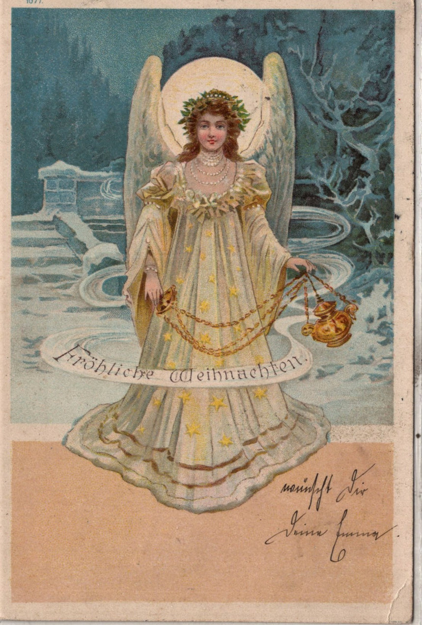 Cartolina Buon Natale / anno. Frohe Weihnachten / Neues Jahr. Merry Christmas & Happy New Year | Collezionissimo