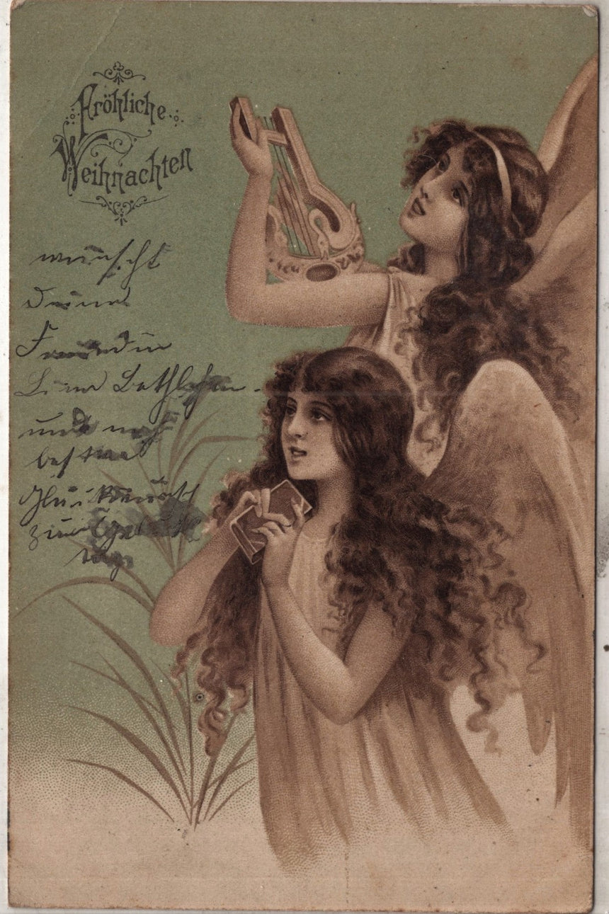 Cartolina Buon Natale / anno. Frohe Weihnachten / Neues Jahr. Merry Christmas & Happy New Year | Collezionissimo