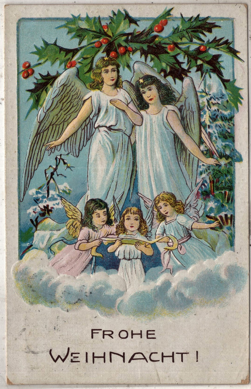 Cartolina Buon Natale / anno. Frohe Weihnachten / Neues Jahr. Merry Christmas & Happy New Year | Collezionissimo