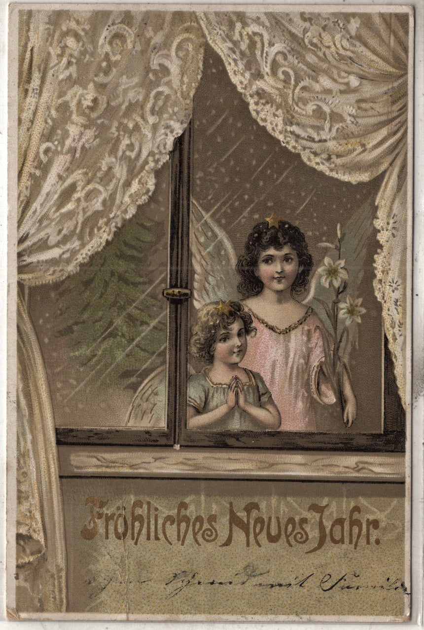 Cartolina Buon Natale / anno. Frohe Weihnachten / Neues Jahr. Merry Christmas & Happy New Year | Collezionissimo