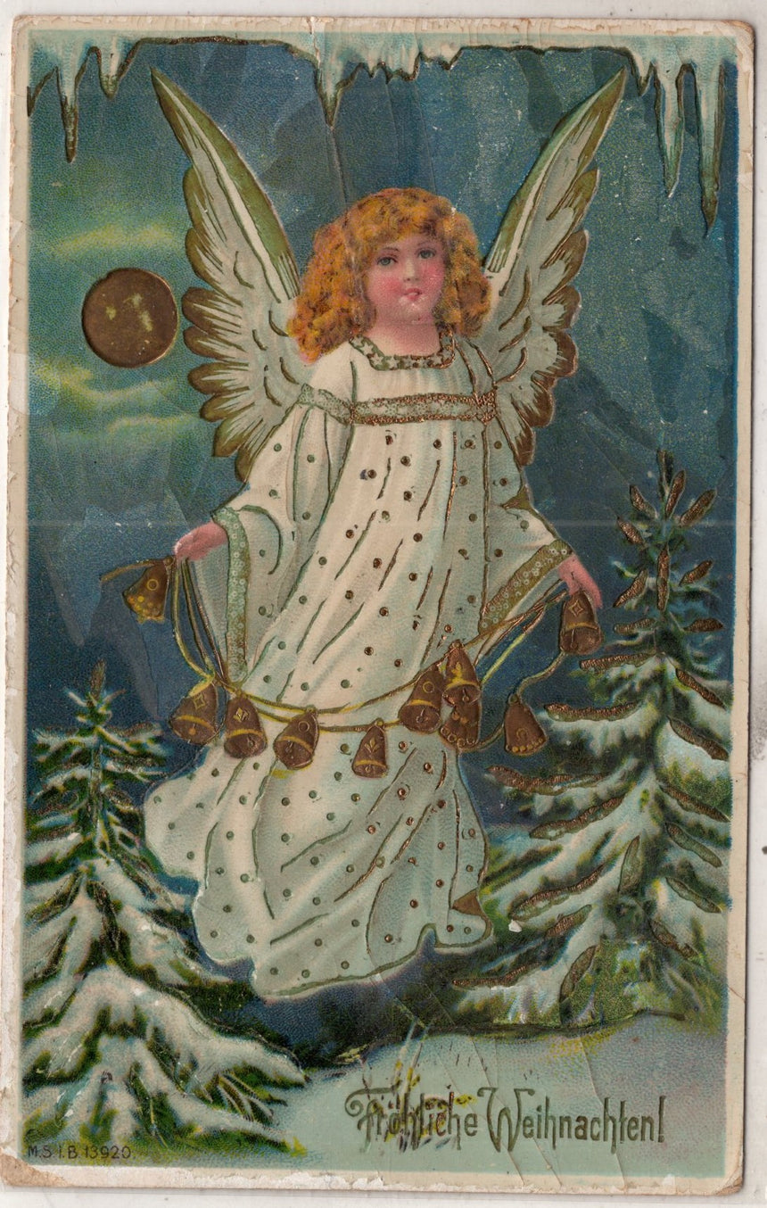 Cartolina Buon Natale / anno. Frohe Weihnachten / Neues Jahr. Merry Christmas & Happy New Year | Collezionissimo