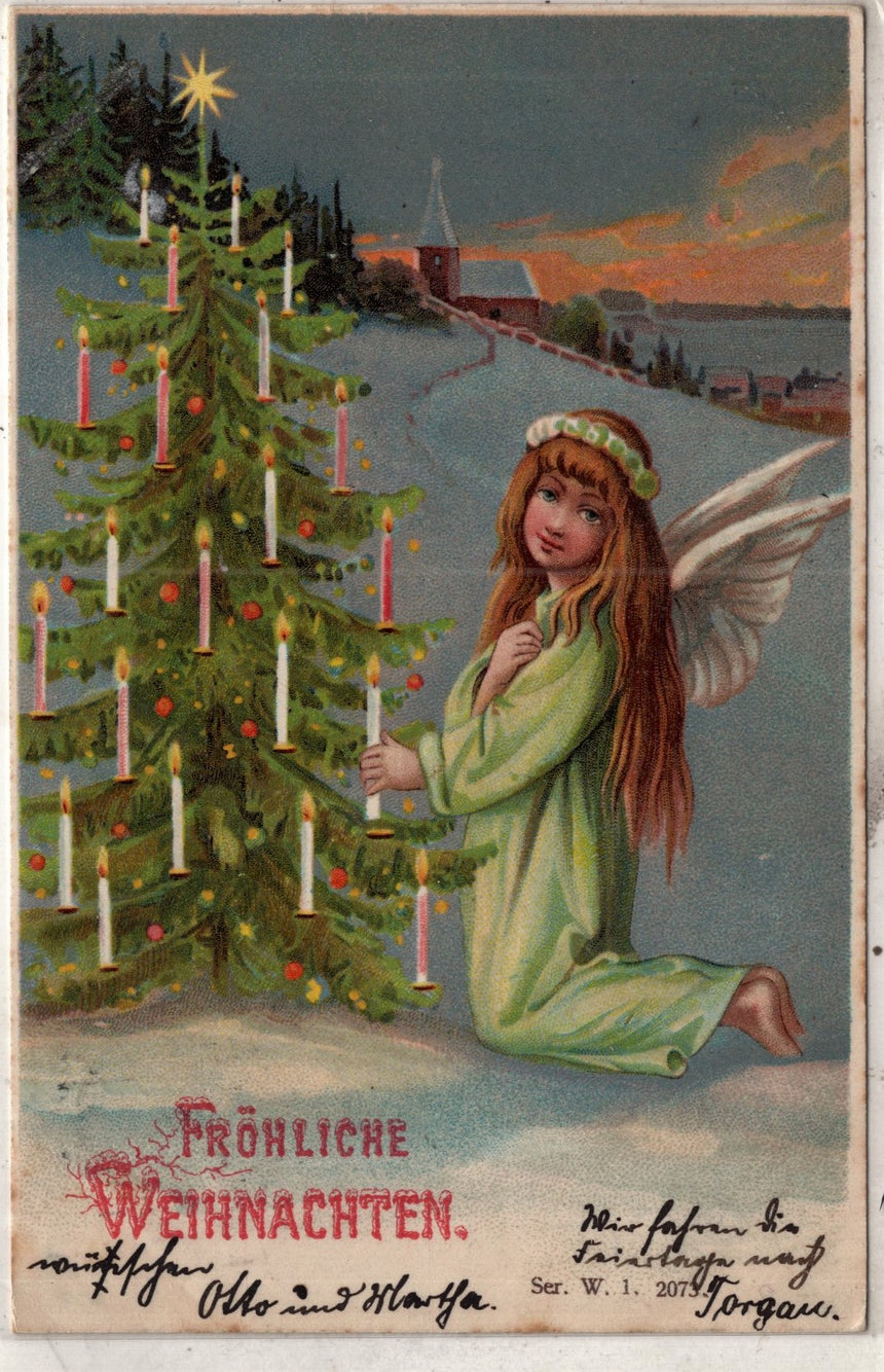 Cartolina Buon Natale / anno. Frohe Weihnachten / Neues Jahr. Merry Christmas & Happy New Year | Collezionissimo