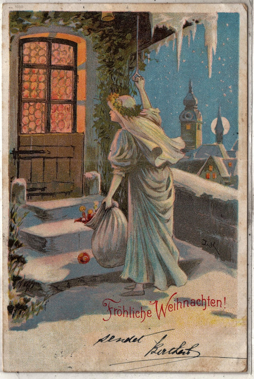 Cartolina Buon Natale / anno. Frohe Weihnachten / Neues Jahr. Merry Christmas & Happy New Year | Collezionissimo