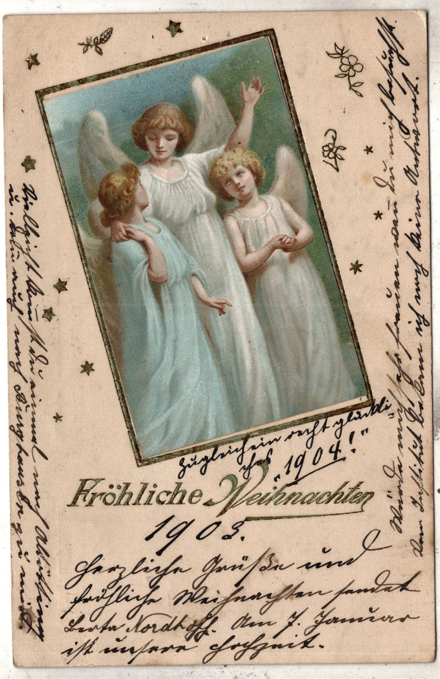 Cartolina Buon Natale / anno. Frohe Weihnachten / Neues Jahr. Merry Christmas & Happy New Year | Collezionissimo